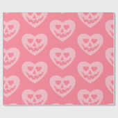 Papier Cadeau halloween pastel goth valentine coeur déplaisant r (Plat)