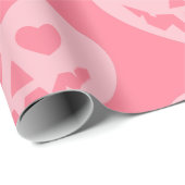 Papier Cadeau halloween pastel goth valentine coeur déplaisant r (Coin rond)