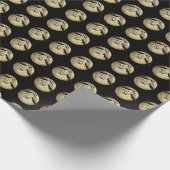 Papier Cadeau Halloween Pleine lune De Récolte Et Bateaux De Vol (Coin)