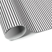 Papier Cadeau Halloween rayure noir et blanc (Coin rond)