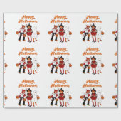 Papier Cadeau Halloween rétro (Plat)