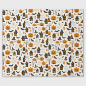 Papier Cadeau Halloween Scary Motif - Éffrayant & Festif (Plat)