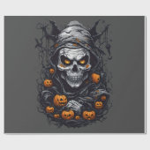 Papier Cadeau Halloween scray (Plat)