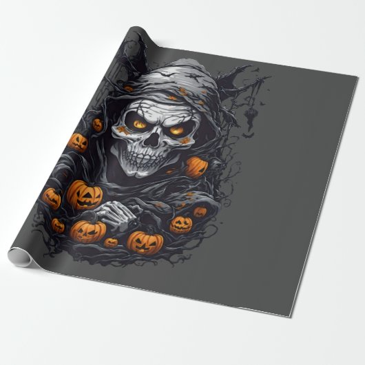 Papier Cadeau Halloween scray (Déroulé)