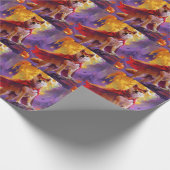 Papier Cadeau Halloween Shiba Inu Vampire Citrouilles effroi (Coin)