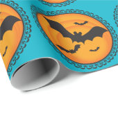 Papier Cadeau Halloween silhouette le papier d'emballage de (Coin rond)