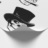 PAPIER CADEAU HALLOWEEN SKULL AVEC CASQUETTE (Coin)