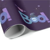 Papier Cadeau Halloween Soirée à thème Baby shower (Coin rond)