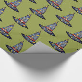 Papier Cadeau Halloween Sorcière noire - papier enveloppant (Coin)