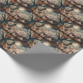 Papier Cadeau Halloween sphynx chats Éffrayant (Coin)