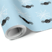 Papier Cadeau Halloween Spider Web (Coin rond)