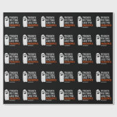 Papier Cadeau Halloween Spirit Happy Ghost Funny Halloween (Plat)