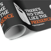 Papier Cadeau Halloween Spirit Happy Ghost Funny Halloween (Coin rond)