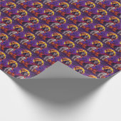 Papier Cadeau Halloween Springer espagnol Vampire Citrouilles ef (Coin)