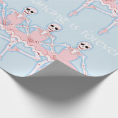 Papier Cadeau halloween squelette ballerines dans un emballage c (Coin)