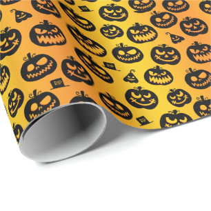 Papier Cadeau 💀 Halloween 🍬 "Sunset Spooktacular 🍬