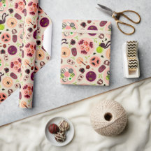 Halloween thé fête papier enveloppant