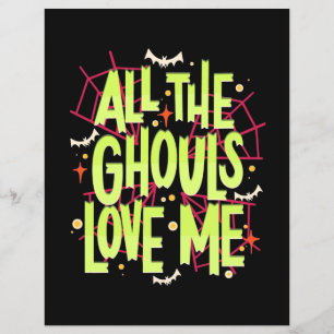 Papier Cadeau Halloween Tous Les Gouls M'Aiment