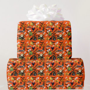Papier Cadeau Halloween Tout Joyeux Anniversaire NOM Mignonne