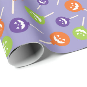 Papier Cadeau Halloween Trick-or-Treat Éffrayant Lollipops en to