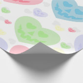 Papier Cadeau halloween valentine pastel goth Coeurs déplaisants (Coin)