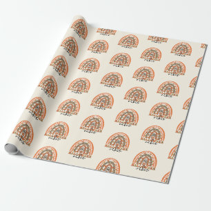 Papier Cadeau Halloween Vibes Boho Arc-en-ciel Automne Halloween
