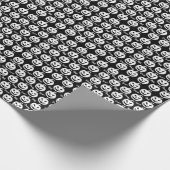 Papier Cadeau Halloween Visage effrayant Jack-O-Lanterne Personn (Coin)