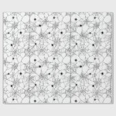 Papier Cadeau Halloween Web Black Spider (Plat)