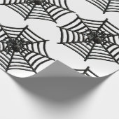 Papier Cadeau HALLOWEEN WEB HALLOWEEN Wrapper Papier NOIR & BLAN (Coin)