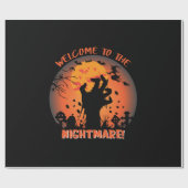 Papier Cadeau Halloween Welcome (Plat)