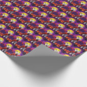 Papier Cadeau Halloween West Highland White Terrier Effrayant (Coin)