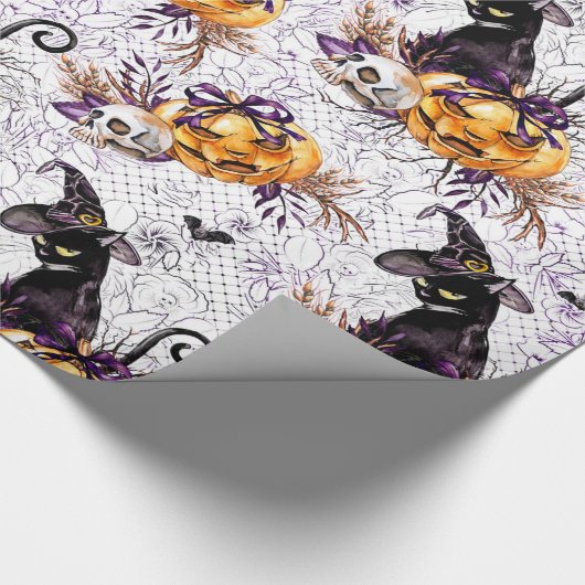 Papier Cadeau Halloween Witch (Coin)