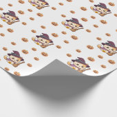 Papier Cadeau Halloween Witch Cat Pumpkin Pattern (Coin)