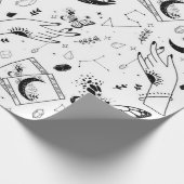 Papier Cadeau Halloween Witch Tarot Card Crystal Moon (Coin)