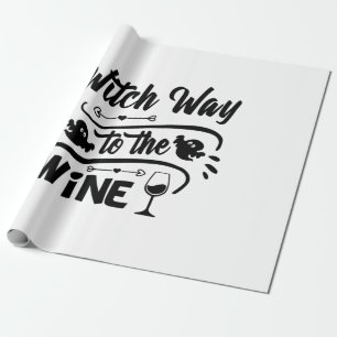 Papier Cadeau Halloween Witch Way