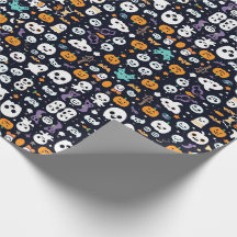 HALLOWEWEEN BOO ET CITROUILLE MOTIF SANS PARAMÈTRE