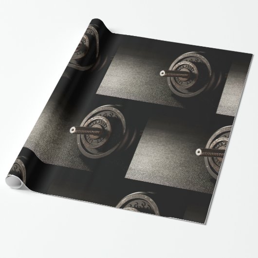 Papier Cadeau Haltère (Déroulé)