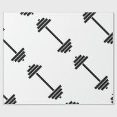 Papier Cadeau Haltères (Plat)