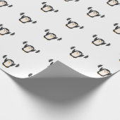 Papier Cadeau Haltérophilie de pingouin (Coin)