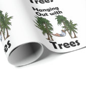 Papier Cadeau Hamac Camping Suspendu Aux Arbres Hamac (Coin rond)