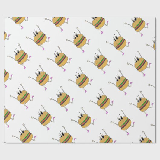 Papier Cadeau hamburger courant (Plat)