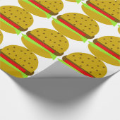 Papier Cadeau Hamburger food fast food (Coin)