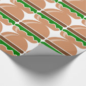 Papier Cadeau hamburger restauration rapide un sandwich (Coin)
