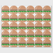 Papier Cadeau hamburger restauration rapide un sandwich (Plat)