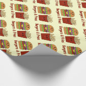 Papier Cadeau Hamburgers et fritures (Coin)