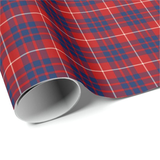 Papier Cadeau Hamilton Clan Tartan (Coin rond)