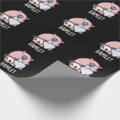 Papier Cadeau Hamlet Funny Shakepear Baby Pig Pun Dark BG (Coin)