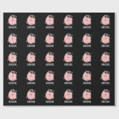 Papier Cadeau Hamsome Funny Pig Pun Dark BG (Plat)