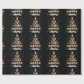 Papier Cadeau Hamster Lover Christmas Tree Guinée Pigs (Plat)