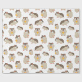 Papier Cadeau Hamsters (Plat)